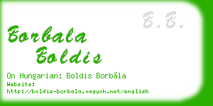 borbala boldis business card