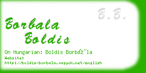 borbala boldis business card